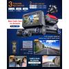 imageROVE R3 Dash Cam Front and Rear with Cabin 3 IPS Touch Screen 3 Channel Dash Cam 1440P1080P1080P IR Night Vision 5GHz WiFi Up to 30MBs Download Speed QuadMode GPS Supports 512GB Max