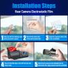 imageROVE Windshield Electrostatic Films 2PCs Front 11x95cm and 2 PCs Rear 6x55cm for R24K Dual Dash Cam ModelElectro Film Front  Rear  2x