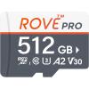 imageROVE PRO Micro SD Card microSDXC 128GB Memory Card with FullSize SD Adapter 100MBs Read Speed C10 U3 V30 4K A2 for Dash Cam Android Smart Phones Tablets Games512GB