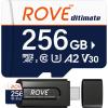 imageROVE Ultimate Micro SD Card microSDXC 256GB Memory Card with USB 32 Type C Card Reader 170MBs C10 U3 V30 4K A2 for Dash Cam Android Smart Phones Tablets Games256GB