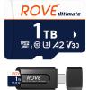 imageROVE Ultimate Micro SD Card microSDXC 256GB Memory Card with USB 32 Type C Card Reader 170MBs C10 U3 V30 4K A2 for Dash Cam Android Smart Phones Tablets Games1TB