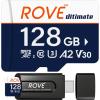 imageROVE Ultimate Micro SD Card microSDXC 256GB Memory Card with USB 32 Type C Card Reader 170MBs C10 U3 V30 4K A2 for Dash Cam Android Smart Phones Tablets Games128GB