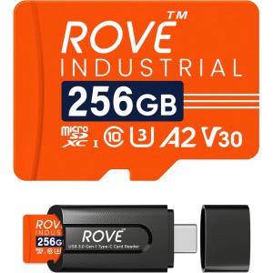 imageROVE Industrial 512GB Micro SD Card with USB 30 Type C Card Reader High Endurance microSDXC Memory Card 100MBs Read Speed C10 U3 V30 4K A2 for Dash Cam Android Smart Phones Tablets Games256GB