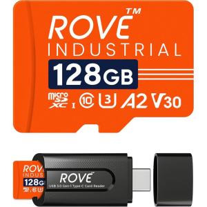 imageROVE Industrial 512GB Micro SD Card with USB 30 Type C Card Reader High Endurance microSDXC Memory Card 100MBs Read Speed C10 U3 V30 4K A2 for Dash Cam Android Smart Phones Tablets Games128GB