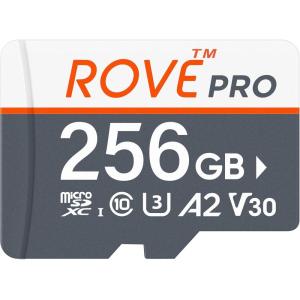 imageROVE PRO Micro SD Card microSDXC 128GB Memory Card with FullSize SD Adapter 100MBs Read Speed C10 U3 V30 4K A2 for Dash Cam Android Smart Phones Tablets Games256GB