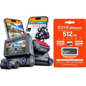 imageROVE R3 Dash Cam  512GB Micro SD Card