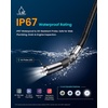 image:imageROVE RS2 TwoWay Articulating Borescope Camera with Light 1080P Industrial Endoscope Inspection Camera with 180 Articulated Slim 62mm Probe 43 IPS Screen for Wall Automotive Mechanics and DIY