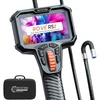 image:imageROVE RS2 TwoWay Articulating Borescope Camera with Light 1080P Industrial Endoscope Inspection Camera with 180 Articulated Slim 62mm Probe 43 IPS Screen for Wall Automotive Mechanics and DIY